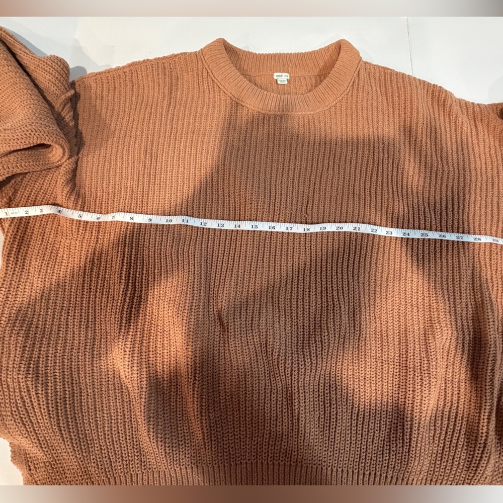 Aerie Women's Brown Crew Neck Sweater - Picture 3 of 6